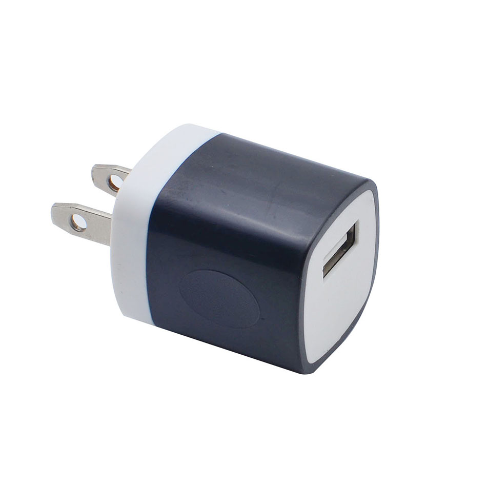 Chargeur USB 5V 1A adaptateur secteur mural chargeurs de voyage multicolores pour iPhone Xiaomi Samsung