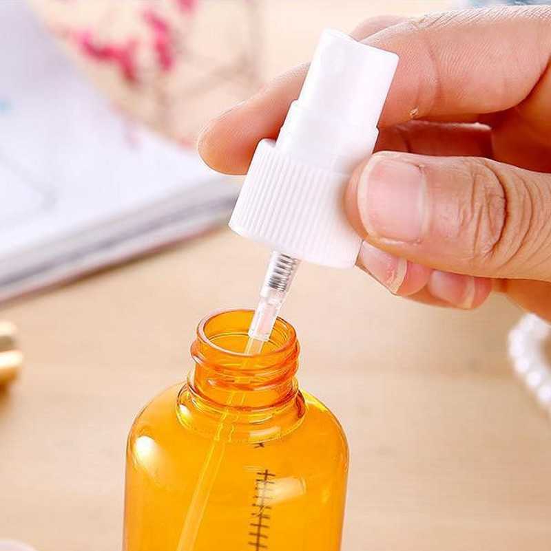 Neue 30 ml/50 ml/100 ml Nachfüllbare Behälter Wiederverwendbare Reise Flasche Transparent Leere Spray Bär Spray Flasche mit Skala Mini Kunststoff