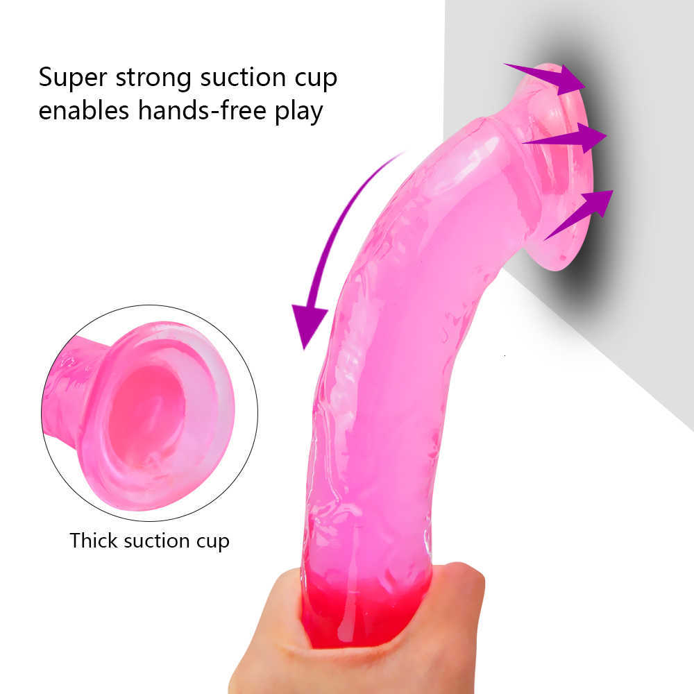 Realistisk dildo stark suction cup par mjuk gelé stor penis g-spot onanator kvinnor dildos för vuxna shoppar