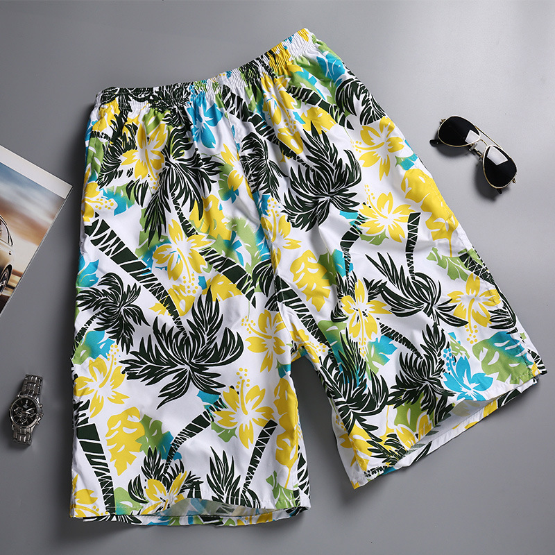 Short de plage pour homme Short de bain Short de surf d'été Short de bain imperméable Pantalon à séchage rapide avec doublure en maille et poches Piscine Mer Plage Hommes Short de vacances