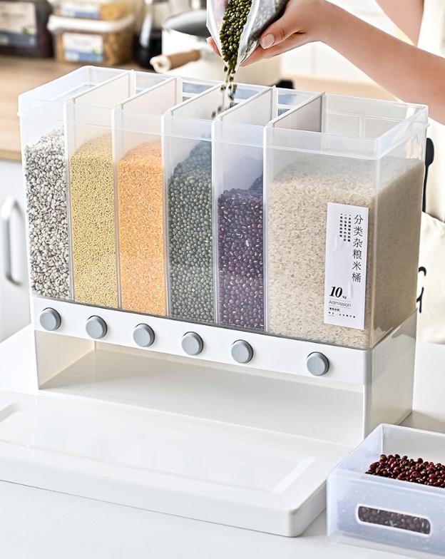 Household rice container sealed, insect-proof, moisture-proof classification rice tank rice noodle box Rice storage tank grain storage box L01