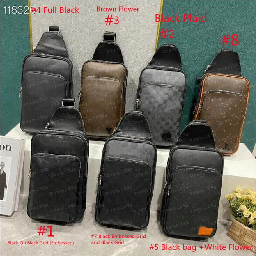 Avenue Sling Bag Mens 10A Высококачественные дизайнерские сумки на ремне из натуральной кожи Мужские дизайнерские сумки через плечо Кошелек Hobos Сумка Поясная сумка Поясная сумка 46344