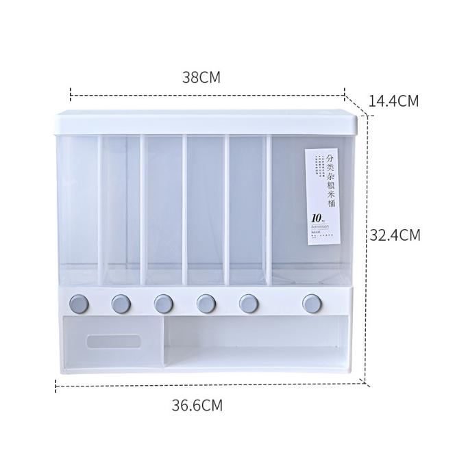 Household rice container sealed, insect-proof, moisture-proof classification rice tank rice noodle box Rice storage tank grain storage box L01