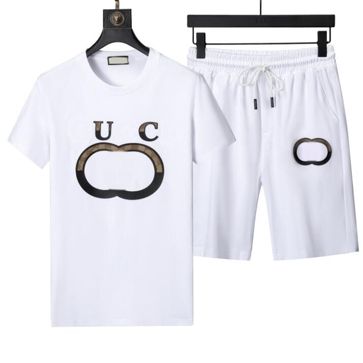 Hommes Survêtements Mode Classique Lettre Imprimer Sportwear D'été T-shirts Court Deux Pièces Ensemble Sportswears De Plein Air Tenues di_girl Di_girl