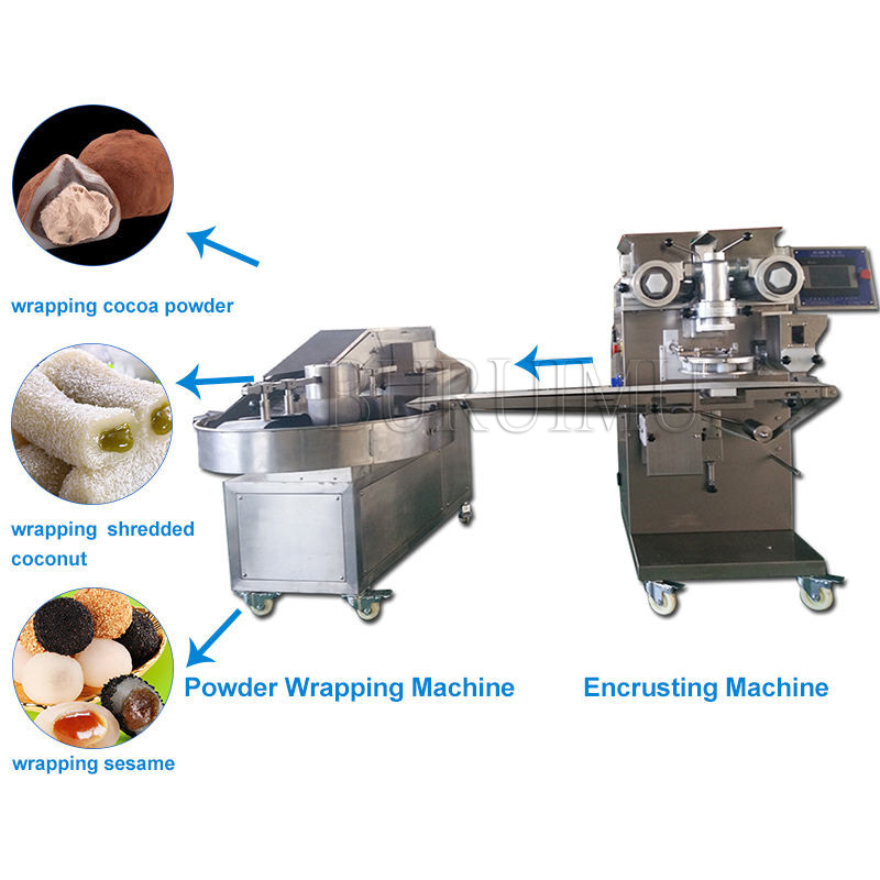 2023 Automatic Mochi Ice Cream Filling Forming Machine Encrusting Making Machine