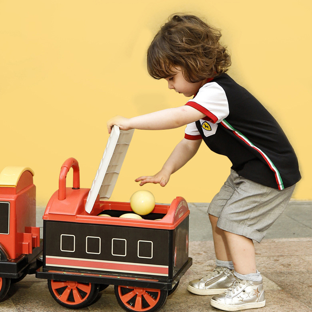 Voiture électrique pour enfants Train télécommandé à quatre roues pour enfants, garçons, filles, bébé, conduite, scooter