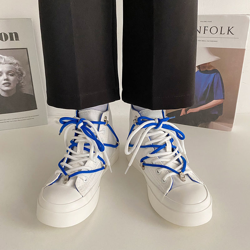 Moda2023 wiosenne kobiety espadrilles solidne białe codzienne noszenie swobodne zapatillas mujer indywidualność sznurka na płótnie