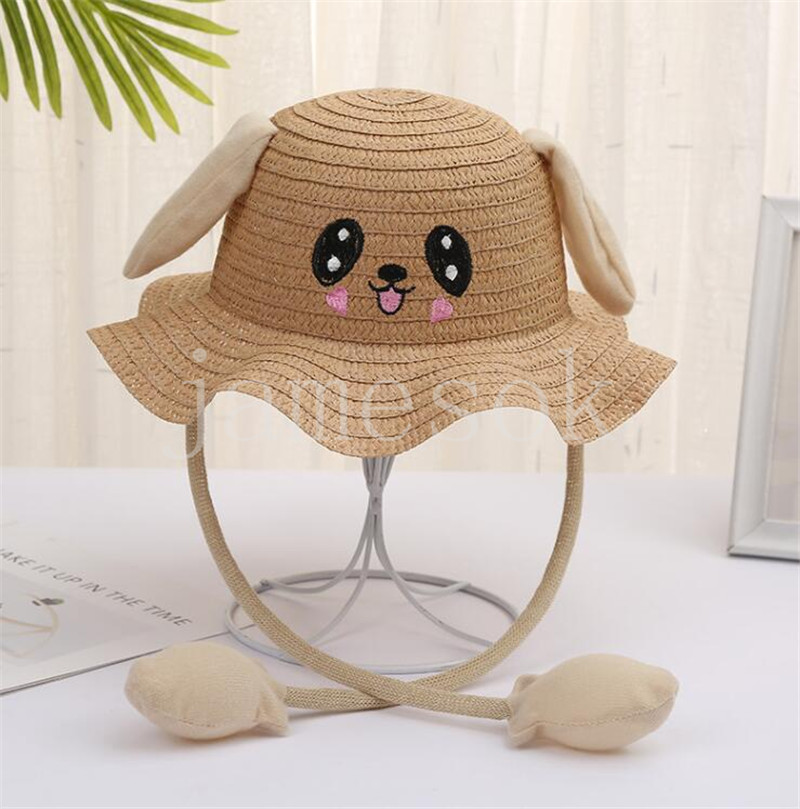 net rabbit ear hat children's sunshade hat sunscreen fisherman hat running sports summer spring and Autumn df246