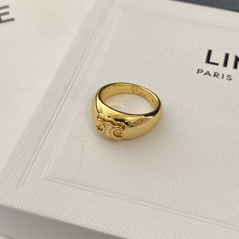 Luxurys Designer Fashion Luxury Men's and Women's Gold Band Ringsカップル高品質のジュエリーパーソナライズされたシンプルホール261J