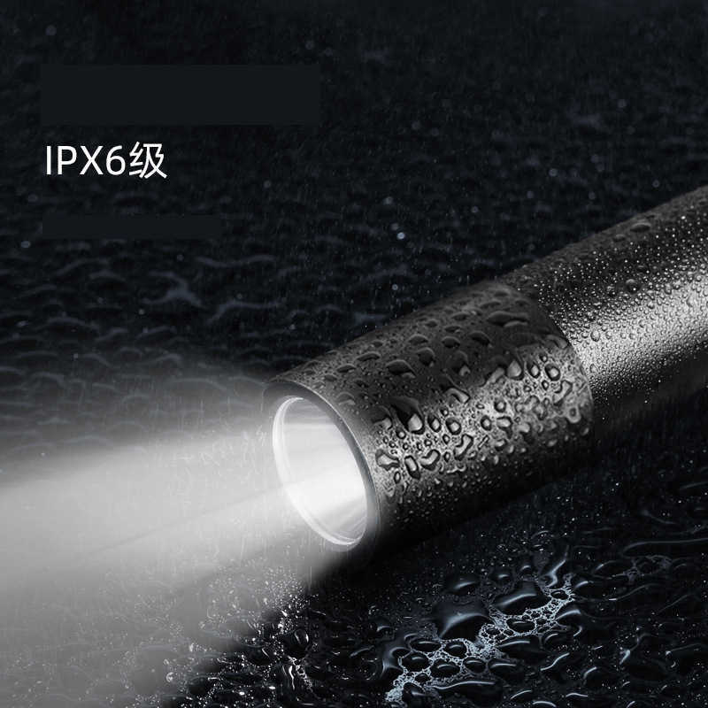 Nova mini lanterna recarregável USB de 3 modos luz ao ar livre em liga de alumínio lanterna brilhante com grande capacidade de bateria incorporada