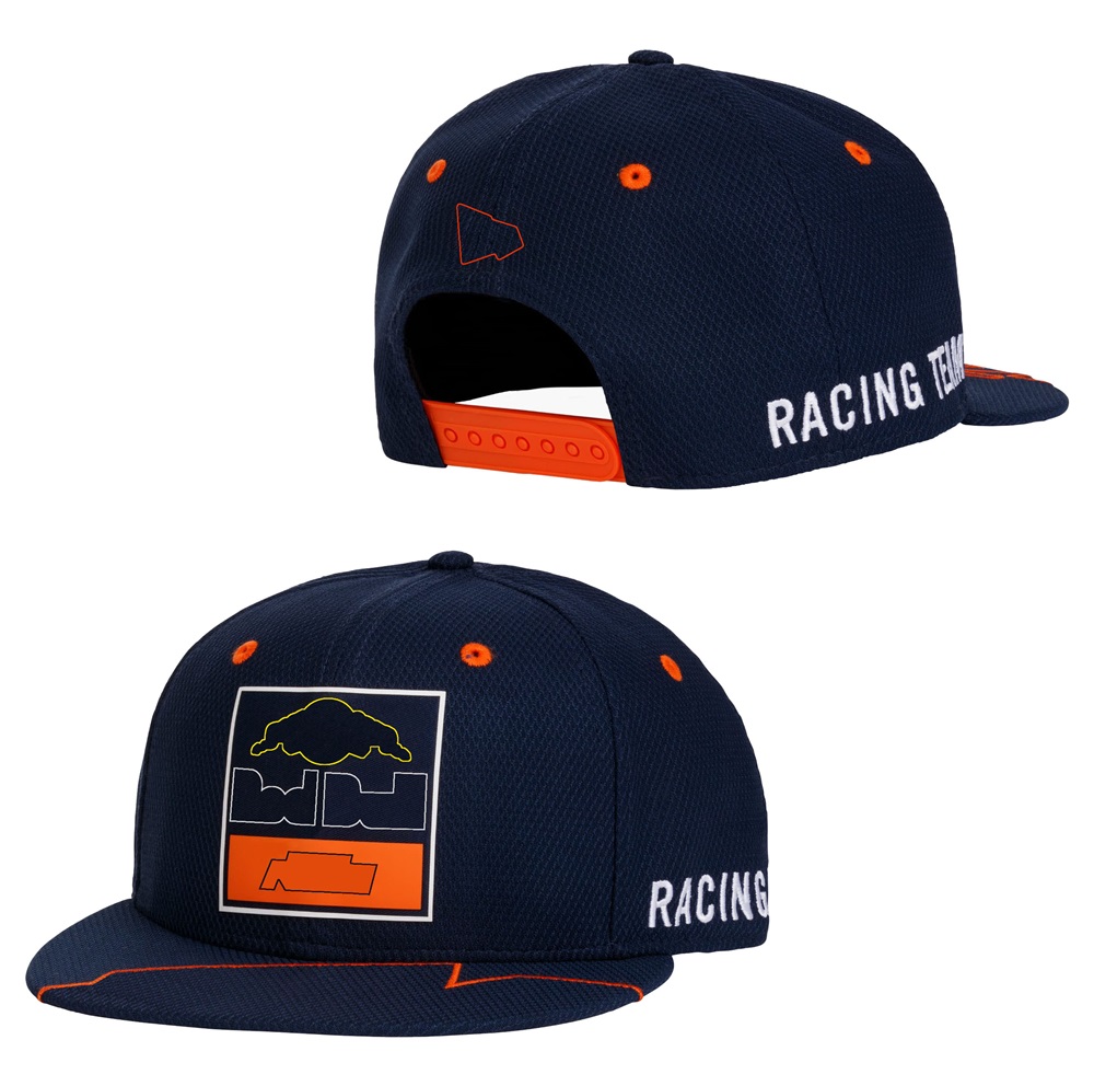 2023 Moto Racing Team Neue Trucker-Kappe, Unisex-Teamfahrer-Baseballkappe mit gebogenem Schirm, verstellbare Team-Logo-Stickkappe