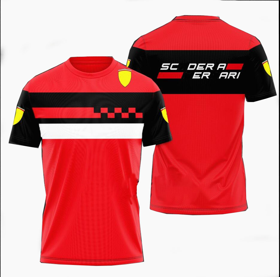 Polos pour hommes F1 Racing Shirts Summer Team Sports Jerseys à manches courtes du même style personnalisable RLW1