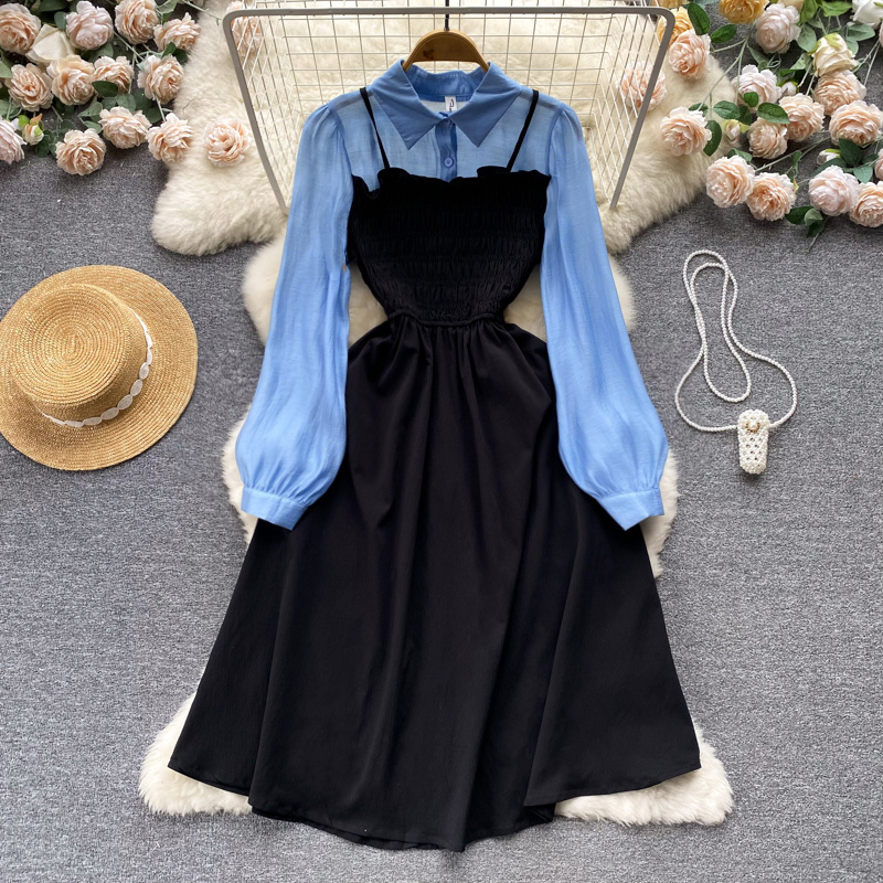 Casual Dresses 2023 Spring New Fashion A-line Shirt Dress Women's Long-sleeved Casual Clothes Vestido Feminino