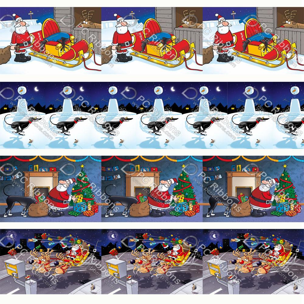 アクセサリー1675mmクリスマスかわいいグレイハウンドリボンカスタムドッグ漫画diyクラフトヘアボウカラーラニード /サテン /グログレインリボンCA361