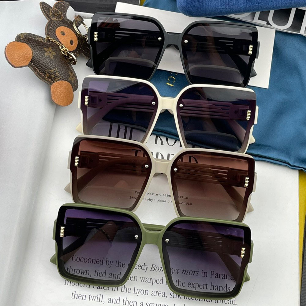 Erstklassiges fabrikneues Modell auf dem Markt 2023, Vollrahmen, weiß, grau, schwarz, grün gerahmt, Damen-Sonnenbrille, Strand, Reisen, Bergsteigen, Radfahren, Skifahren, Golf, Lifestyle