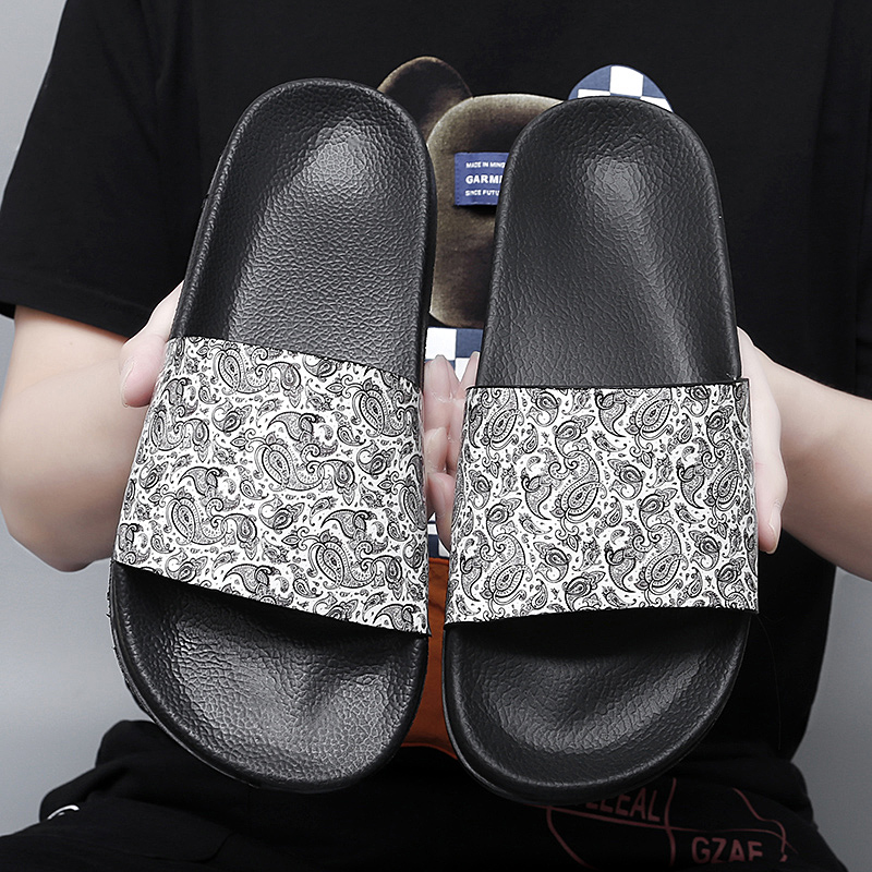 Luxe Merk Italië Designer Mannen Slides schoenen Slippers Zomer Sandalen Strand Glijbaan Platte Klassieke Kleur Dierenpatroon Print avatar slippers sneakers maat 38-46