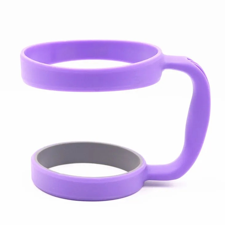 Poignée de tasse de tasses de bouteille d'eau noire en plastique portative pour le support de main de tasse de gobelet de 30 OZ adapté à la boisson de voyage