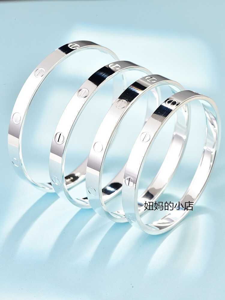 Hot selling funds 9999000 foot silver card bracelet pure solid all body women