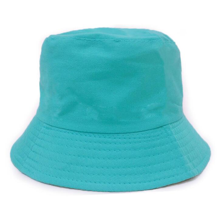 Resefiskare Leisure Bucket Hats Solid Color Fashion Men Women Flat Top Wide Brim Summer Cap för utomhussportsvisir DF247