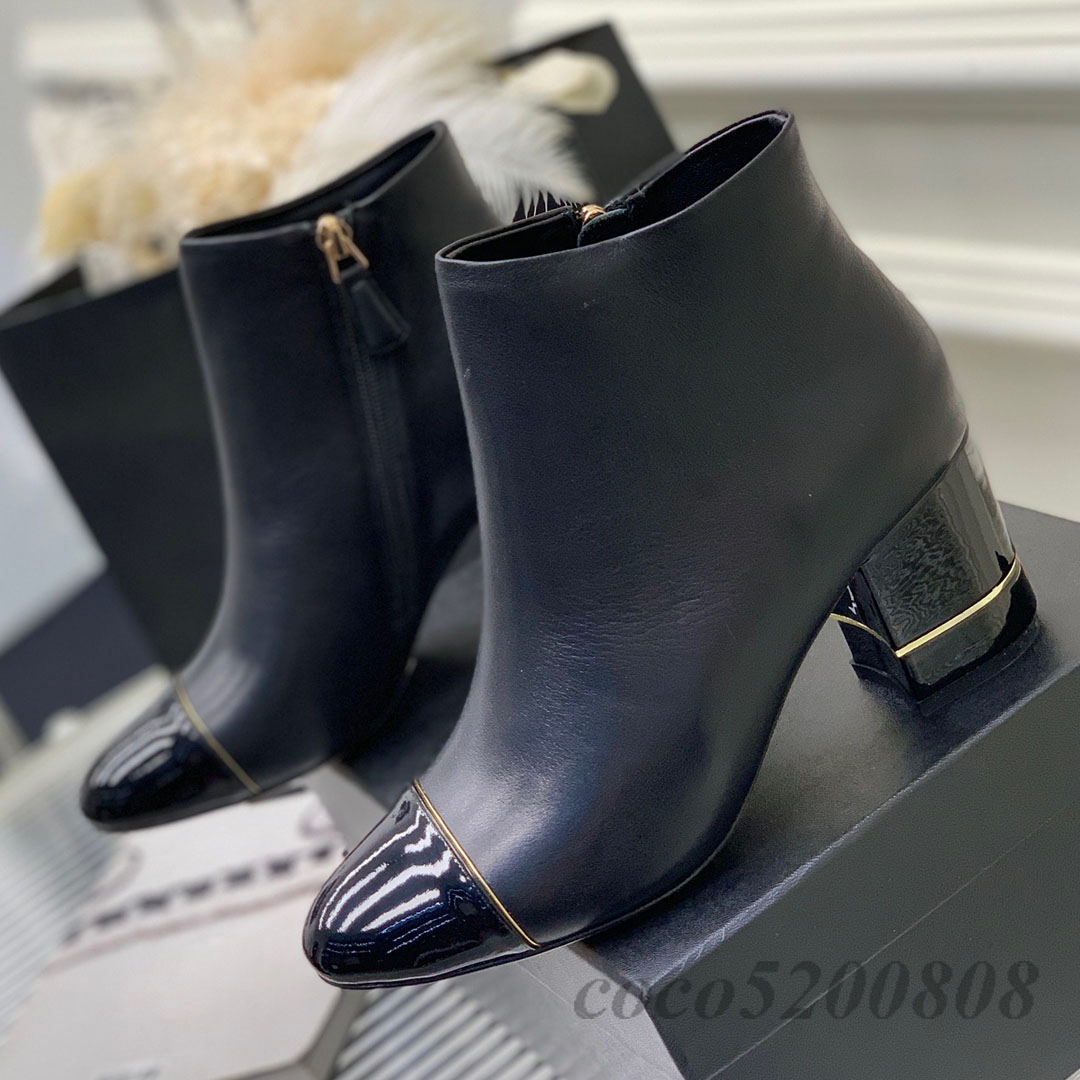 Femmes bottines bottines daim chaussures en cuir véritable pour femmes bout rond talon haut fermeture éclair décor élégant à la mode concis Bota