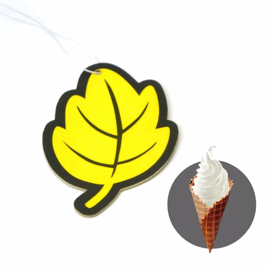 Other Household Sundries Car Air Freshener Natural scented tea paper Auto Hanging Vanilla perfume fragrance Leaf Shape car accessories interior