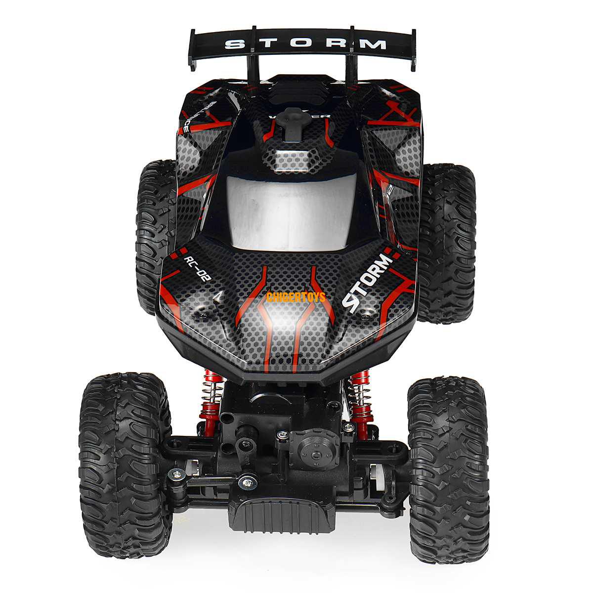 RC CAR 2.4Gリモコンオフロードレーシングカー4WD電気高速車オフロードドリフトおもちゃw/ライトスプレーギフト