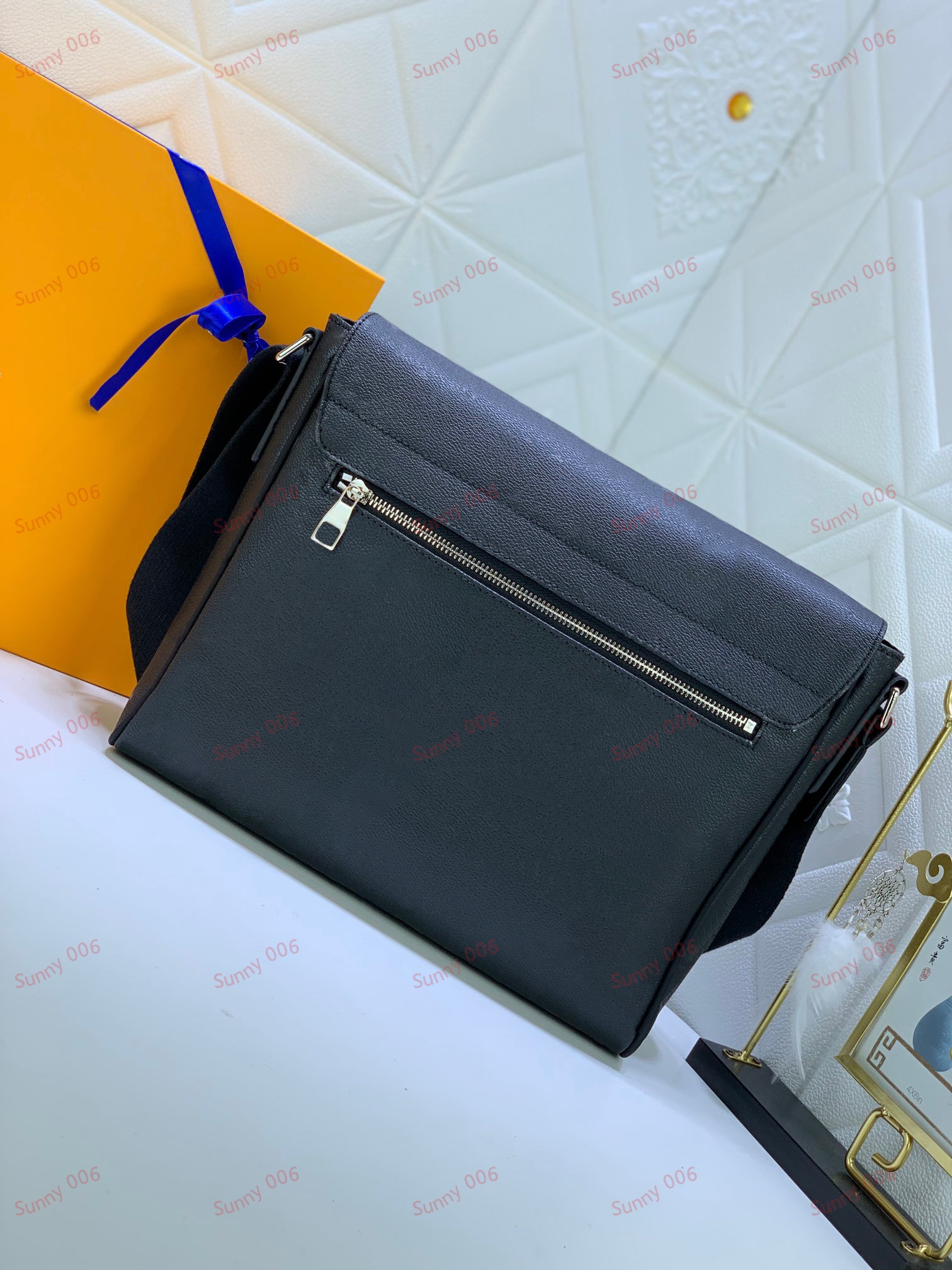 Средняя сумочка большая емкость мужской пакет пакета роскошной пакет файлов iPad дизайнерский дизайн передний отсек для кармана
