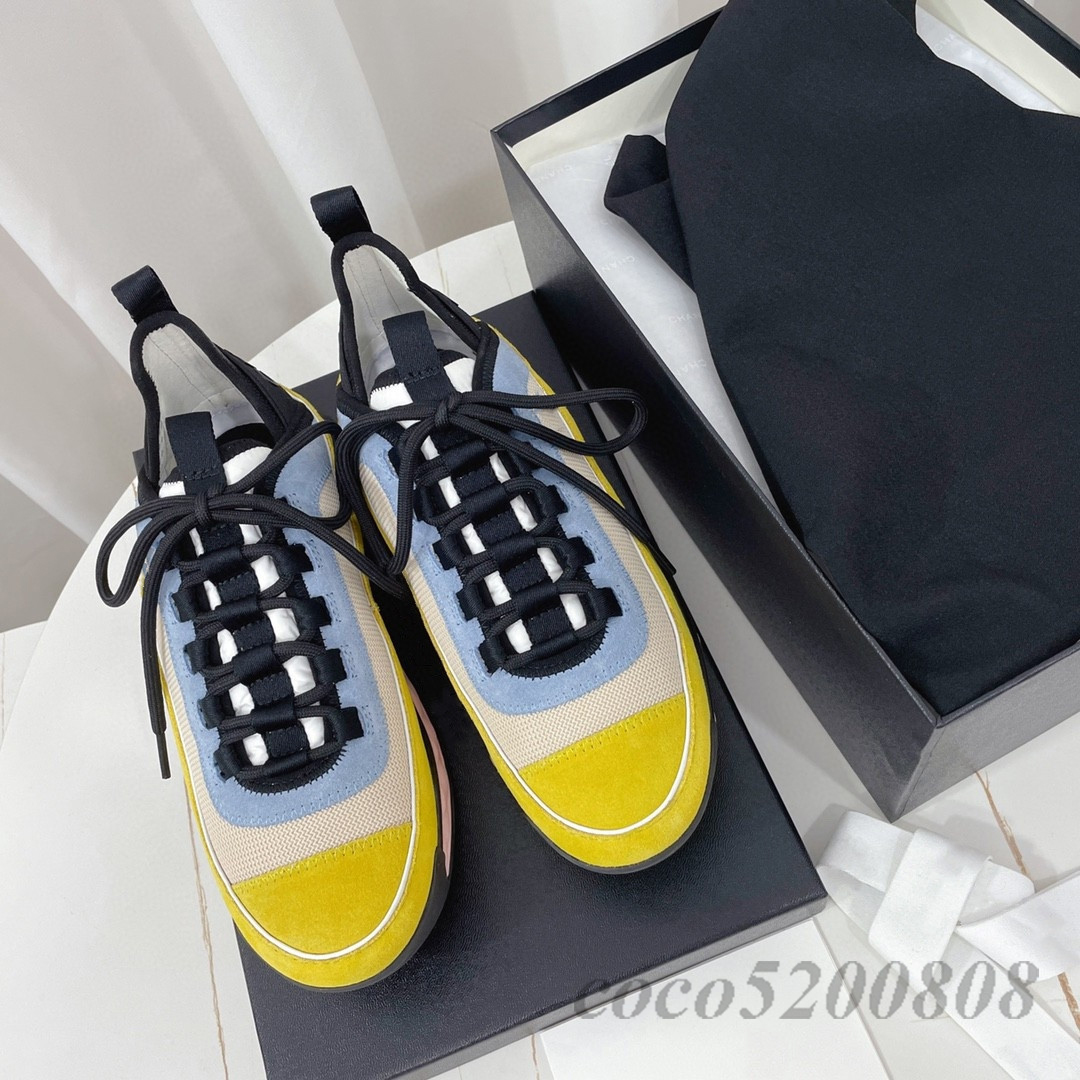 여성 캐주얼 신발 스프링 가을 새 신발 여성 천연 아이 스웨이드 플랫폼 운동화 메쉬 혼합 색상 테니스 아파트 트레이너 신발