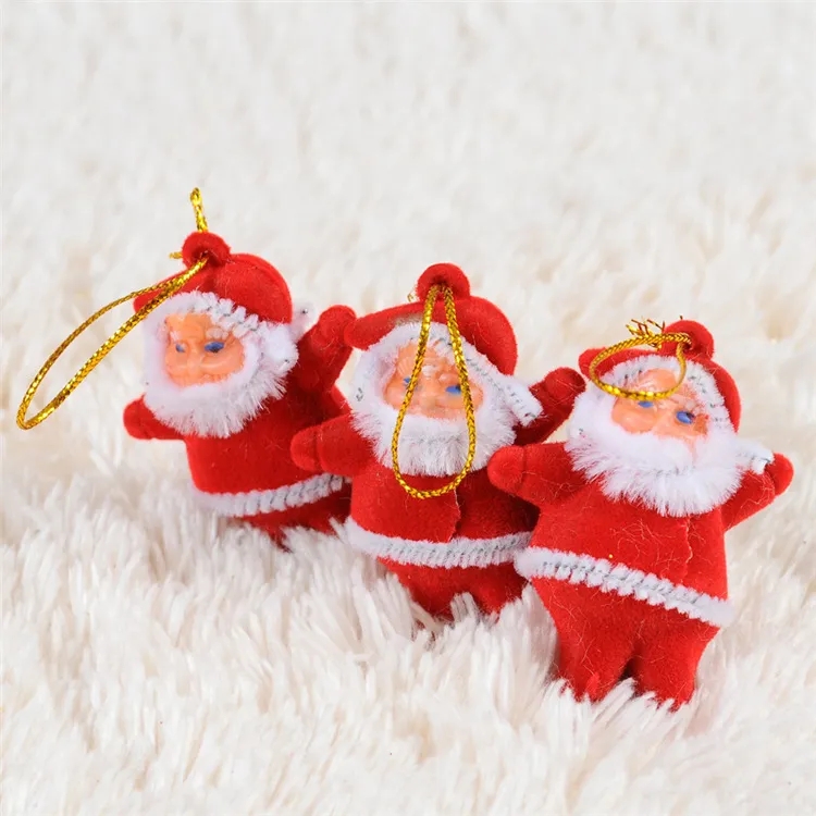 /로트 크리스마스 트리 장식 미니 산타 클로스 크리스마스 장식품 나무 교수형 액세서리 홈을위한 장식품