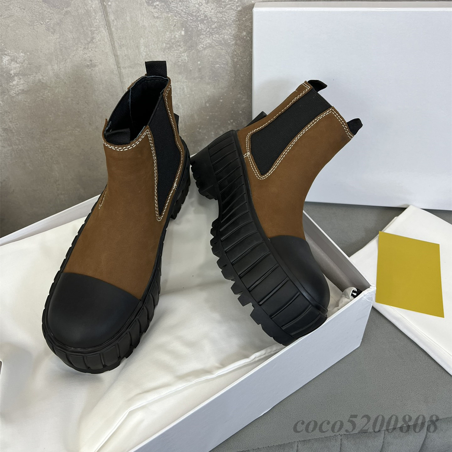 Femmes bottines en cuir suédé véritable femmes courtes Chelsea bottes piste tenue couleur mixte plate-forme compensées robe de soirée chaussons