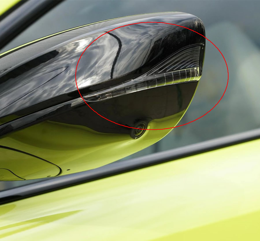 Para MG 5 MG5 2020-2022 Acessórios do carro Espelho retrovisor lateral Turn Signal Light Externo espelhos retrovisores indicador lâmpada pisca-pisca