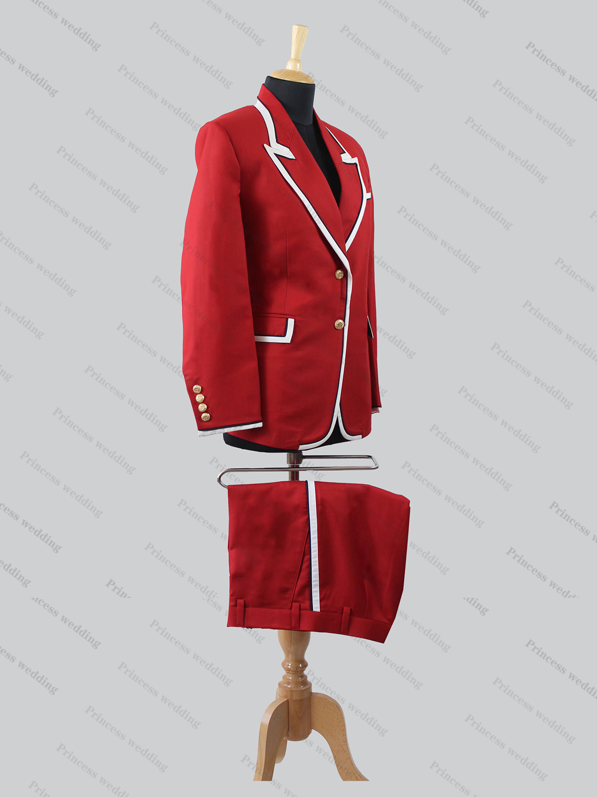 Moda bahar sonbahar kadın kırmızı blazer takım elbise yeni ofis bayan ceket pantolon 2 adet özel yapılmış