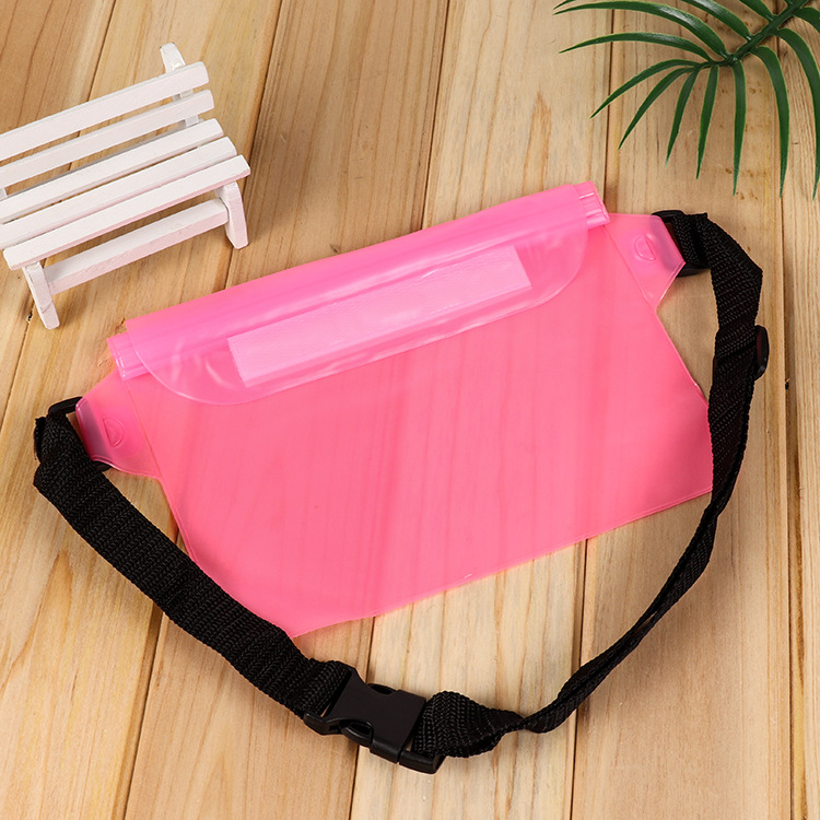 Universal Three-layer Sealed Storage Bag PVC Waterproof Waist Bag Outdoor Swimming Pouch Pocket Beach Mobile Phone Waterproof Bag DHL