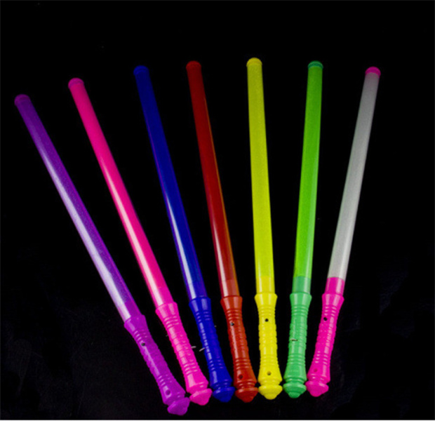 Parti Dekorasyonu 48cm Glow Stick LED Rave Konser Işıkları Aksesuarlar Neon Sticks Toys Dark Cheer JL1229