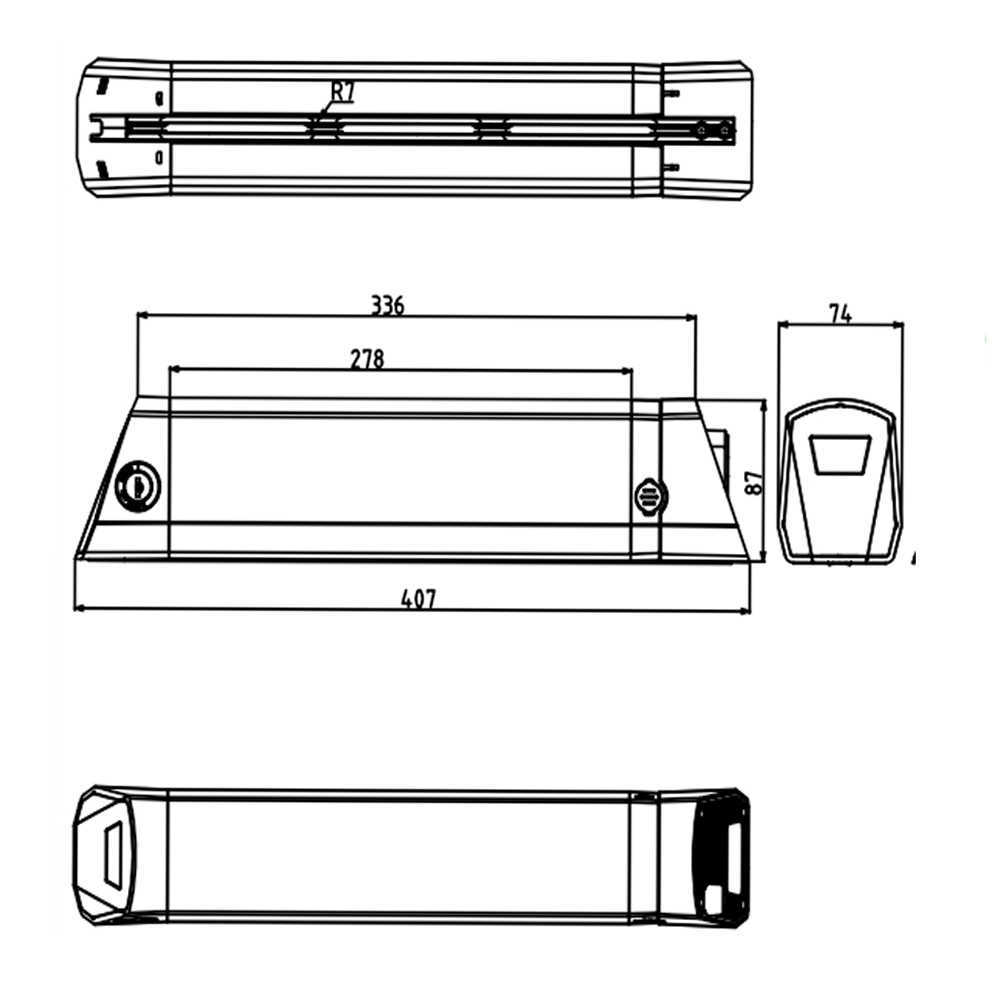 Batterie 36V 48V Down Tube 9Ah 10.5AH 12Ah 14Ah motore 250W 350W 500W 750W con caricabatterie