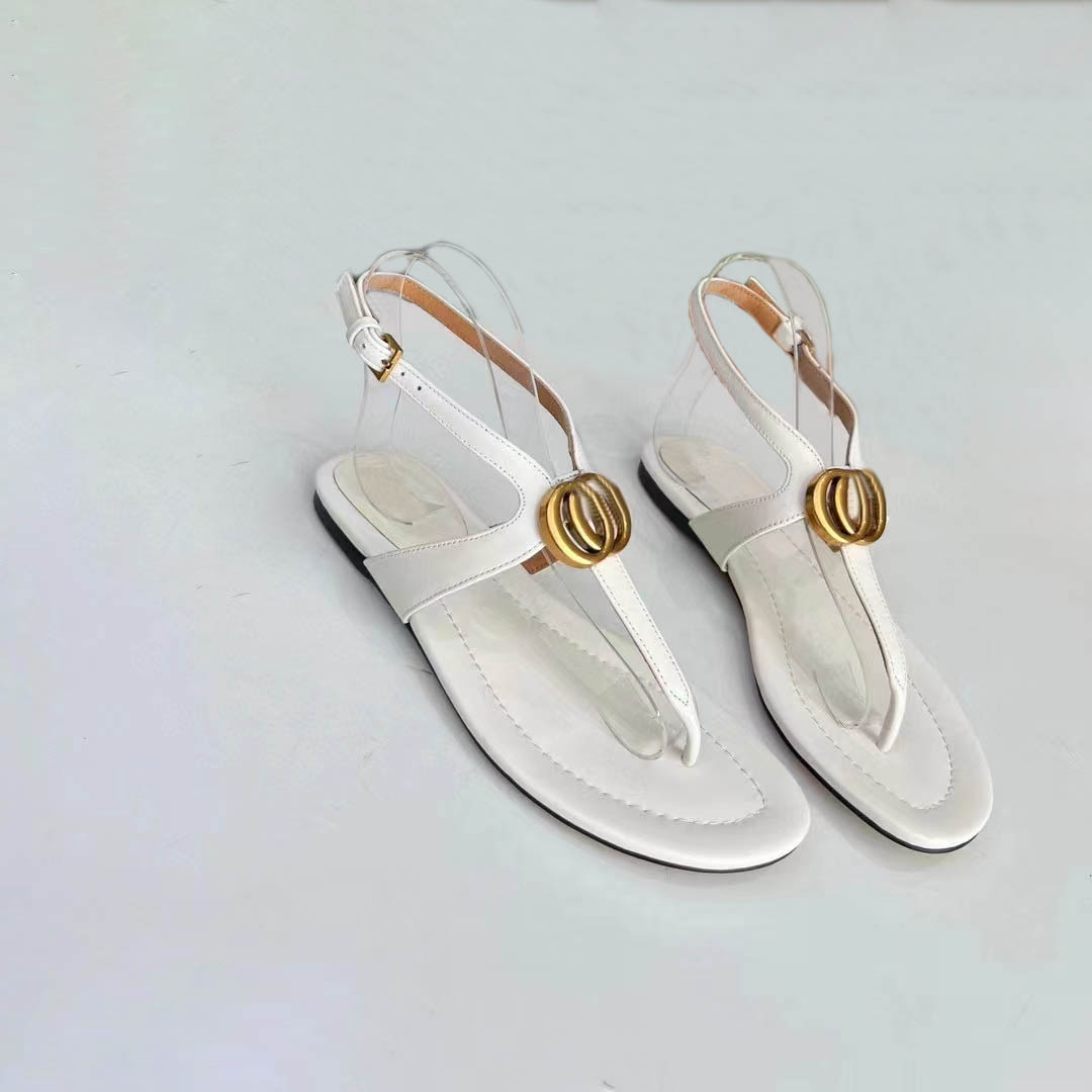 منصة Sandals Women Heel Leather Slippers Slide Rubber Clamping Sandals Summer Fashion Patform SDFSER 35-41