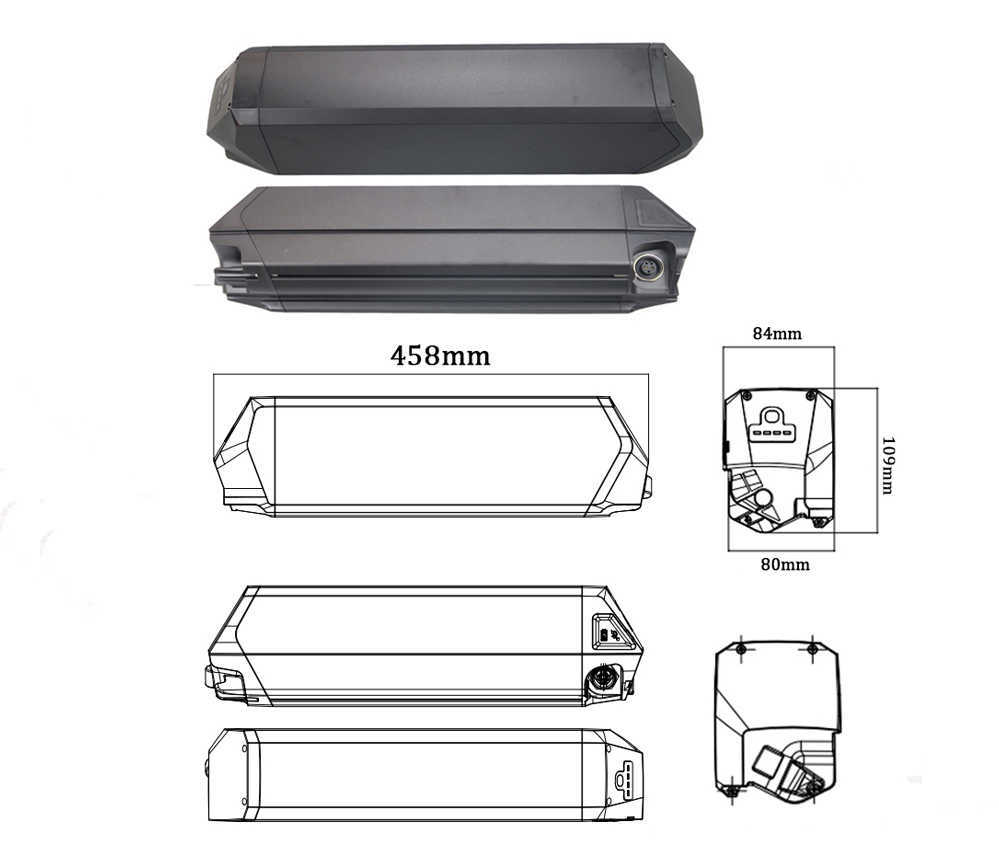 Ariel Rider X-Class 21700 48V 52V Down Tube Batterie 20Ah 1040Wh 750W 1000Wh NCM Moscow Plus Ebike Fat Tire Ebike Batteria