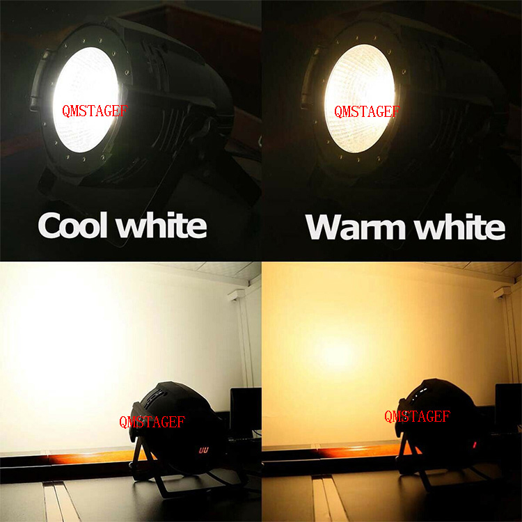 100W COB 2in1 Blanc Froid Blanc Chaud LED PAR Audience Blinder Lumière Pour DJ Party Stage Bar Disco