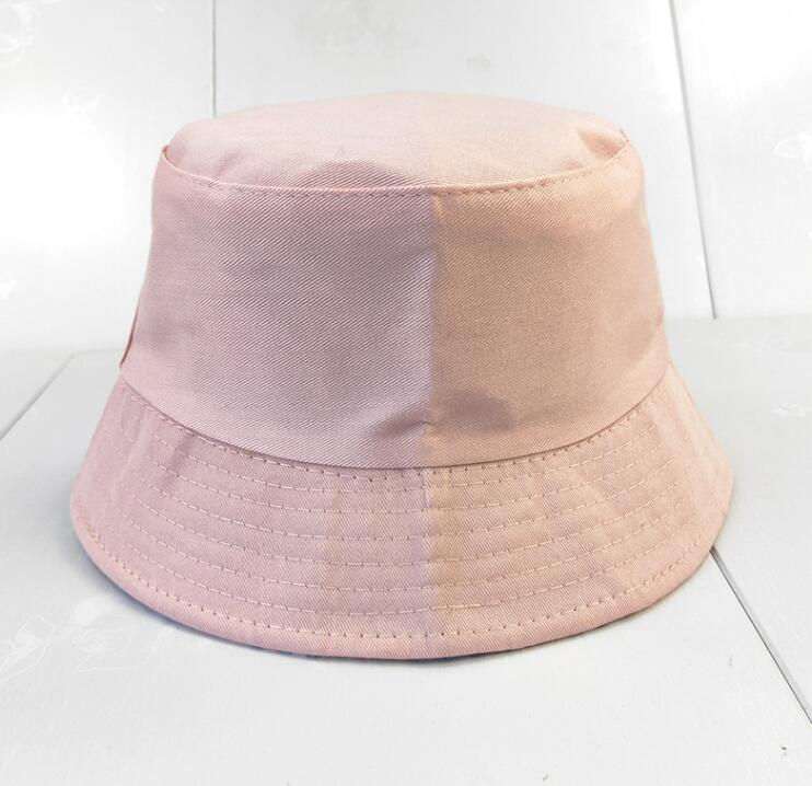 Resefiskare Leisure Bucket Hats Solid Color Fashion Men Women Flat Top Wide Brim Summer Cap för utomhussportsvisir DF247