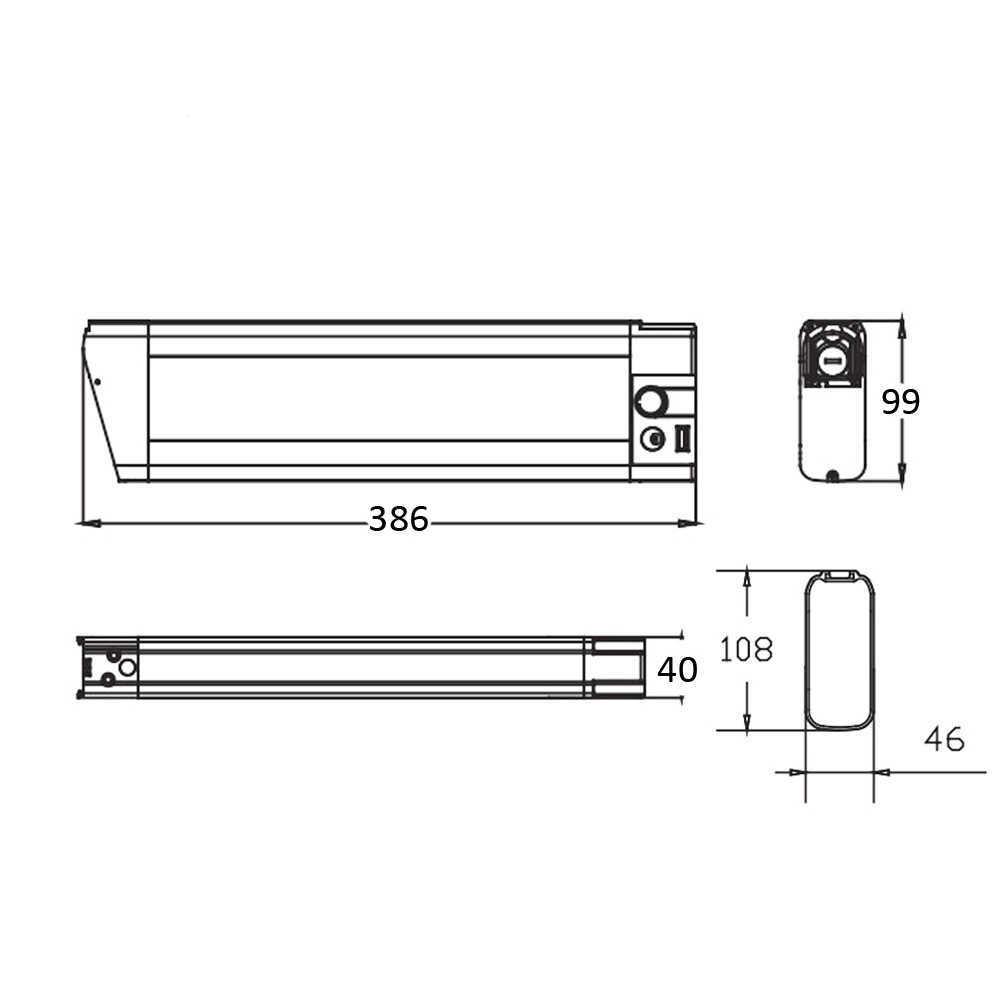 Changzheng 36V 48V Katlanır Bisiklet Li-Ion Piller 10AH 11.6AH 250W 350W 500W 750W Ebike Şarj Cihazı