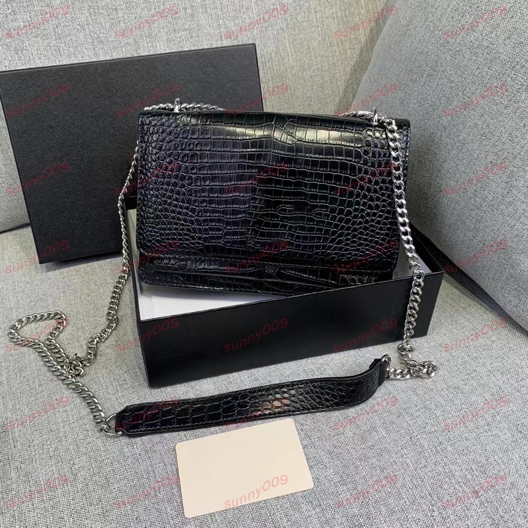 Cross Body Bag Fashion Hardware Long Pasp Torka Portver Torby Black Classic Messenger torebka luksusowa torebka kosmetyczna