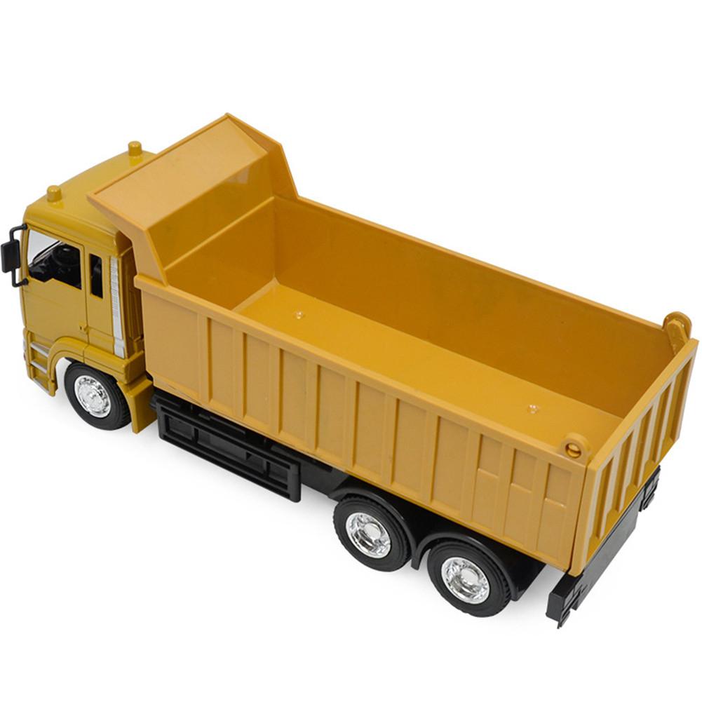 Hoge gesimuleerde 8 CH RC Techniek Truck Model Legering Oplaadbare Elektrische Speelgoed Dump Afstandsbediening Truck Met Licht Muziek speelgoed