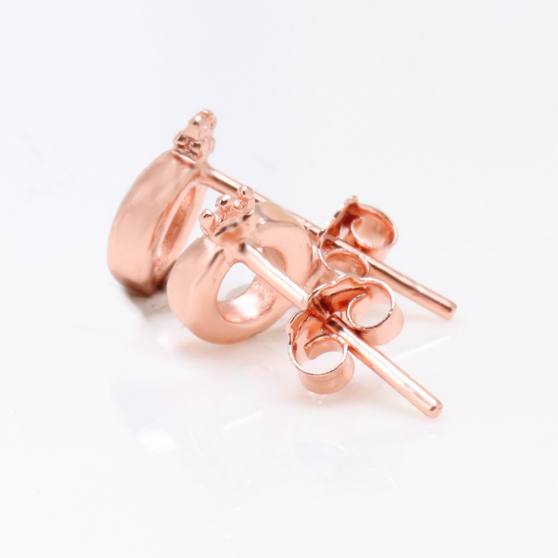 New Women's Round Crown Earring Female Fashion Special Offer Boutique Brand Circle Earrings Rose Gold Silver White Wedding Jwelry Gift