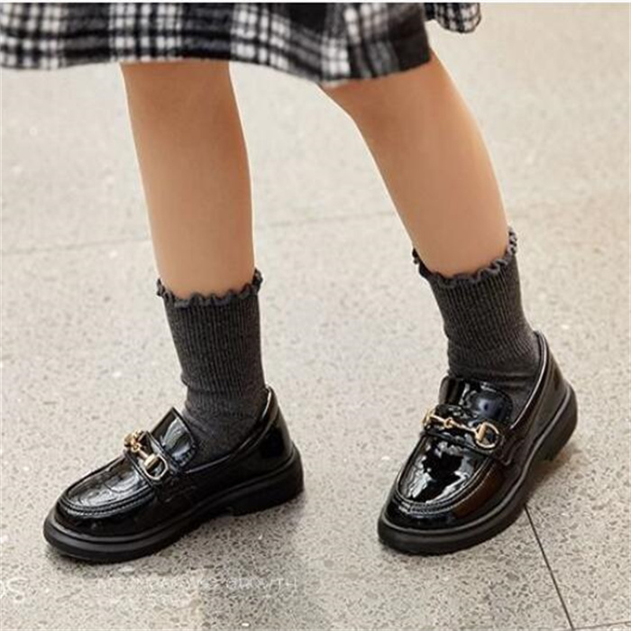 Kids Athletic Shoes PU Leather Boys Girls Casual Sneakers Soft Comfortable Childrens Dress Shoe Retro Loafers Toddler baby First Walkers