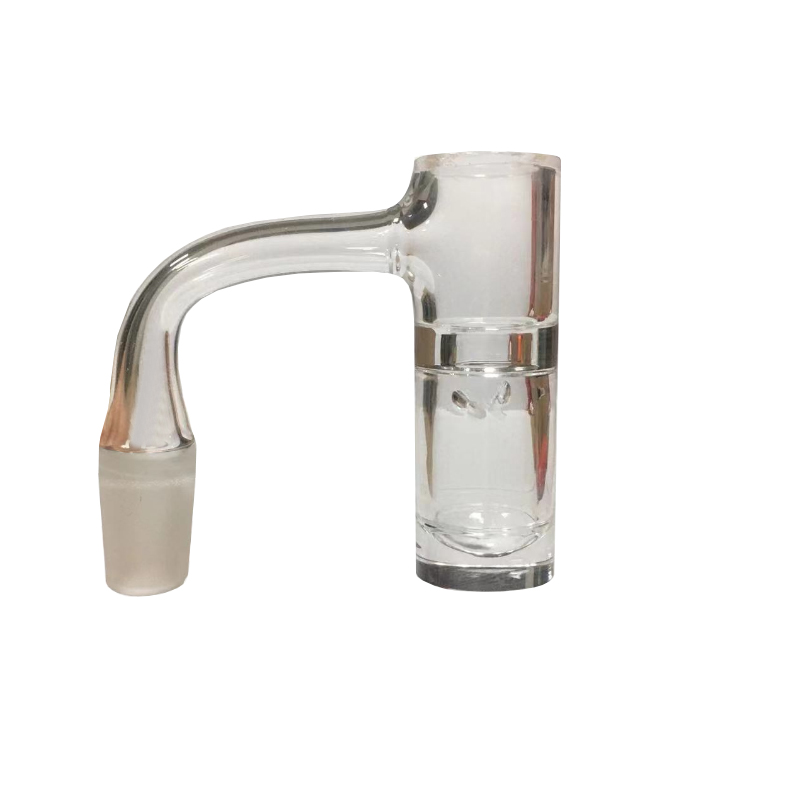 Vollverschweißter Terp-Slurper-Quarz-Banger, drehende Luftlöcher, 8 mm dicker Boden, abgeschrägte Kante, nahtlos geschweißter Banger-Nagel für Bongs, Wasserpfeifen, Bubbler-Dab-Rig