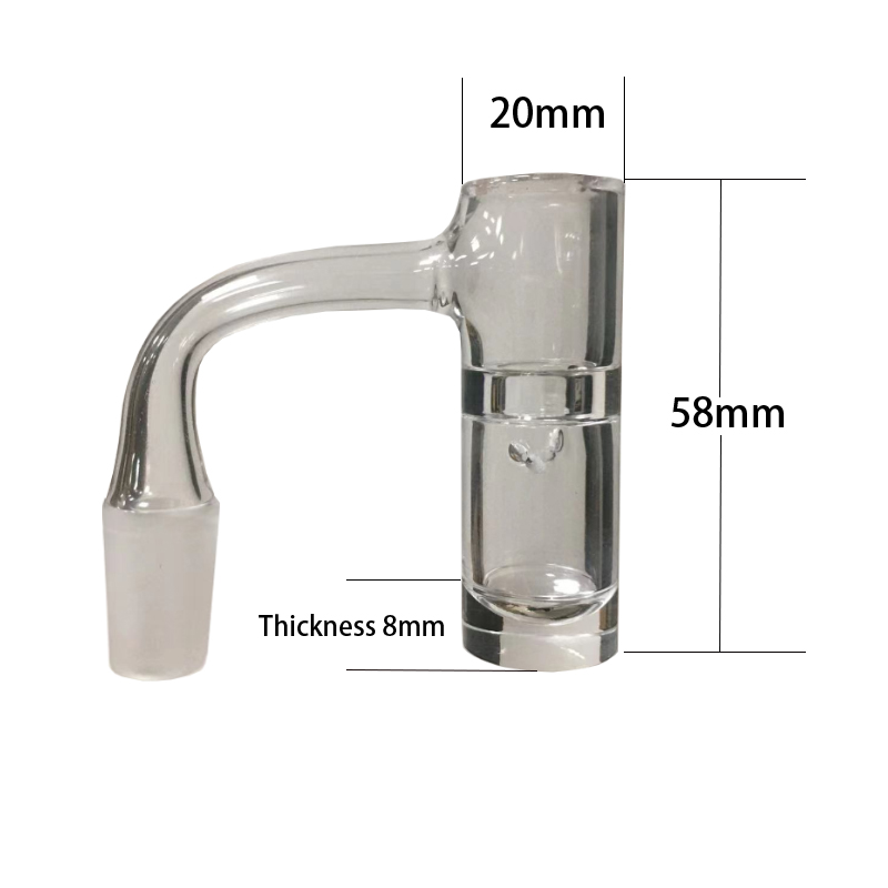 Entièrement Souder Terp Slurper Quartz Banger Trous D'air De Rotation Automatique 8mm D'épaisseur Fond Biseauté Bord Sans Soudure Complètement Soudé Bangers Clou Pour Verre Bangs Narguilés Bubbler Dab Rig