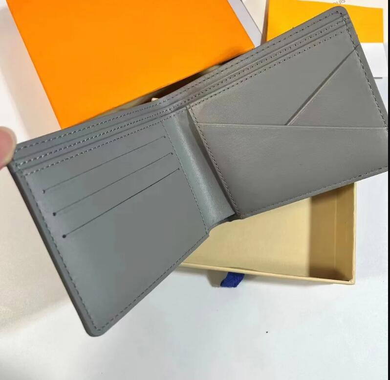 Designer mens wallets luxury Multiple purses embossed flower letter Shadow credit card holders male fashion short money clutch bag original box Men short wallet