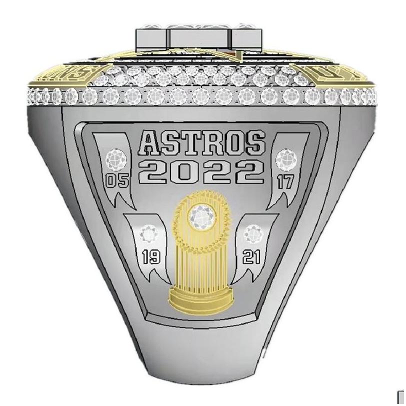 Three Stone Rings 20212022 Astros World  Baseball Championship Ring No.27 Altuve No.3 Fans Gift Size 11 Drop Delivery Jewelry
