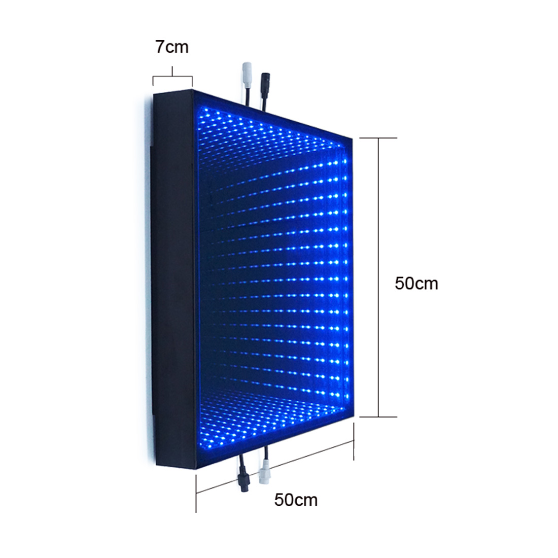 Infinity Mirror 3D LED Dance Floor Stage Lighting Effect Wireless Remote Light Tiles RGB 3in1 DMX Flooring Panel for Events Nightclubs Party Disco