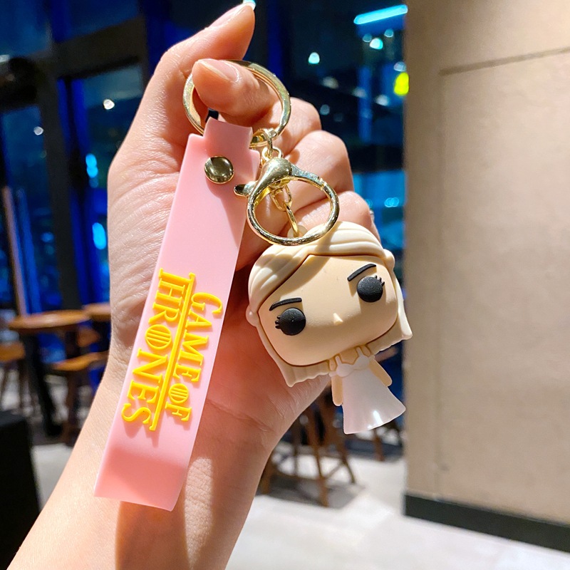 Anahtar zincir Güç Oyunu Filmler Çizgi Film King Kral Keychain Çanta Kolye